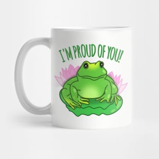 motivational frog is proud of you Mug